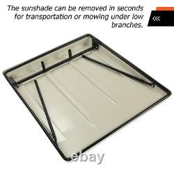 Top Canopy with Bracket For John Deere Compact Utility Tractors ROPS-White