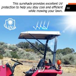 Top Canopy with Bracket For John Deere Compact Utility Tractors ROPS-White