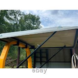 Top Canopy with Bracket For John Deere Compact Utility Tractors ROPS-White