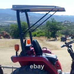 Top Canopy with Bracket For John Deere Compact Utility Tractors ROPS-White