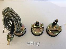Tractor Oil Pressure, Amp and Temperature Gauge Set for John Deere D, H Styled