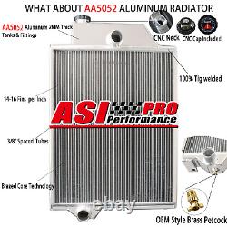 Tractor Radiator For John Deere 4010 Gas Diesel AR26551 AR46438 AR34302 4-ROW