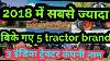 Tractor Top 5 Tractor Brand In India Mahindra Swaraj Tafe John Deere Farmtrac Kisan