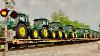Train With John Deere Tractors Speeds Past On Curve Standing Between Csx U0026 Ns Trains Radar Check