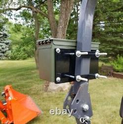 Universal Toolbox Mount & Box for Tractor, Kubota, John Deere, Mahindra, Yanmar