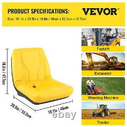 VEVOR John Deere High Back Tractor Seat 2PCS Garden Mower Seat withDrain Hole