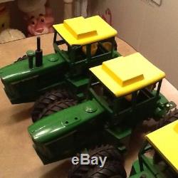 VINTAGE JOHN DEERE 7520 TRACTOR set of four used one with broken cab nice paint