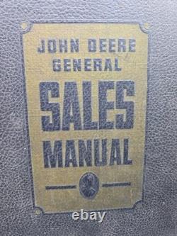 VIntage 1949 John Deere General Sales Manual Binder Tractors Engines Rebuild