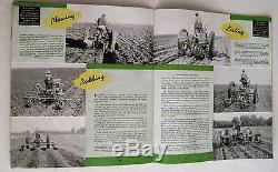 Vintage 1938 John Deere Tractors Catalog Colored Pictures and Specifications