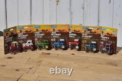 Vintage 1/64 Ertl Massey Ih Ford Allis Case John Deere Ford Tractor Set World