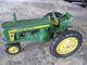 Vintage 50's Steel John Deere By Eska Tractor Green Farm Toy