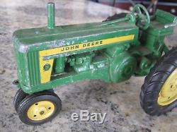 Vintage 50's Steel John Deere by Eska Tractor Green Farm Toy