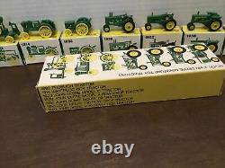 Vintage ERTL John Deere Evolution of Tractors #560 Set NIP 1892-1960 Miniature