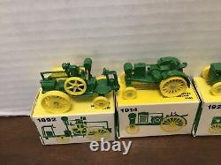 Vintage ERTL John Deere Evolution of Tractors #560 Set NIP 1892-1960 Miniature