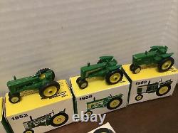 Vintage ERTL John Deere Evolution of Tractors #560 Set NIP 1892-1960 Miniature