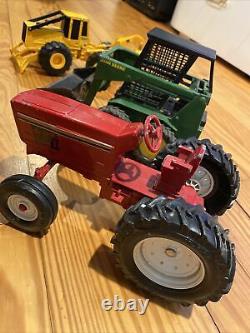 Vintage ERTL Metal John Deere 648E Turbo + More Lot 1/16 Scale Tractors Farming