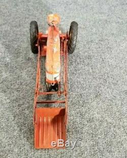 Vintage Earlie Tru-scale Tractor With Front Bucket Die Cast