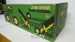 Vintage Ertl John Deere 7520 Tractor and Disk Set. New in box. Free shipping