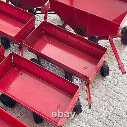 Vintage Ertl John Deere International Harvester 116 Scale Farm Tractor Trailer