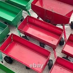 Vintage Ertl John Deere International Harvester 116 Scale Farm Tractor Trailer