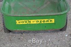 Vintage Eska John Deere Pedal Tractor Wagon Cart Trailer