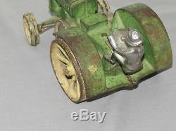 Vintage JOHN DEERE model D VINDEX Toy Tractor Original! 116 toy Cast Iron