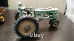 Vintage John Deere Tractor withman-2 Row Corn Picker manure hauler