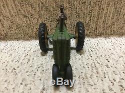 Vintage Original Arcade Cast Iron John Deere A Toy Tractor 1/16 scale Rare