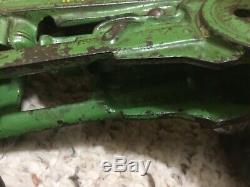 Vintage Original Arcade Cast Iron John Deere A Toy Tractor 1/16 scale Rare