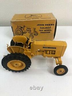 Vintage Original John Deere Model 440 Industrial Yellow Tractor Ertl With Box 1/16