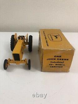 Vintage Original John Deere Model 440 Industrial Yellow Tractor Ertl With Box 1/16