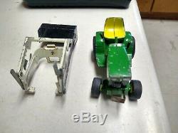 Vintage Rare John Deere Model 140 Garden Lawn Tractor With Loader Toy