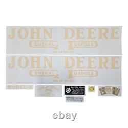 Vinyl Cut Decal Set (mid 1935 1938) Fits John Deere B Tractors VJD101
