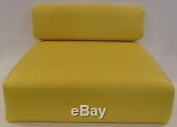 Yellow Back Rest & Seat Cushion Set for John Deere Tractor 40 320 330 420 M MT