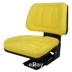 Yellow Fullback Tractor Suspension Seat John Deere 1020, 1530, 2020, 2030 #vd