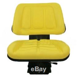 Yellow Fullback Tractor Suspension Seat John Deere 1020, 1530, 2020, 2030 #vd