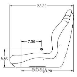 Yellow High Back Seat Fits John Deere 655 755 855 & 955 Compact Tractor
