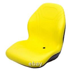 Yellow High Back Seat Fits John Deere 670 770 790 870 970 990 1070 3005 Tractor