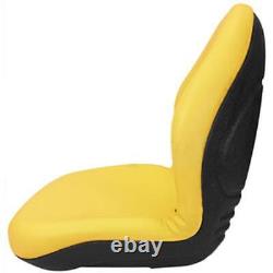 Yellow High Back Seat Fits John Deere Tractors