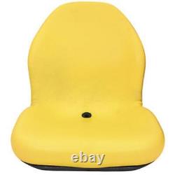 Yellow High Back Seat Fits John Deere Tractors