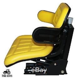 Yellow John Deere 2350 2355 2440 Waffle Style Tractor Suspension Seat
