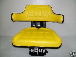 Yellow John Deere 2530 2550 2555 2630 2640 Universal Tractor Suspension Seat #ao