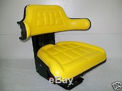 Yellow John Deere 2530 2550 2555 2630 2640 Universal Tractor Suspension Seat #ao