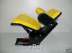 Yellow John Deere 2530 2550 2555 2630 2640 Universal Tractor Suspension Seat #ao