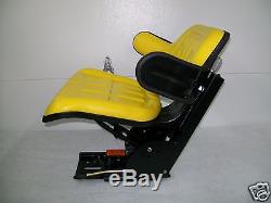 Yellow John Deere 2530 2550 2555 2630 2640 Universal Tractor Suspension Seat #ao