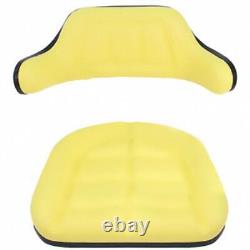 Yellow Seat Cushion Set Bottom & Back Fits John Deere W103YL For W333 Seat