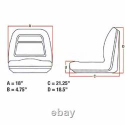 Yellow Seat Fits John Deere Farm Utility Tractors 5205, 5105