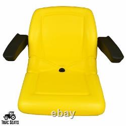 Yellow Seat with Armrests for John Deere 1023E 3032E 3038E 3203 2210 LVA19221