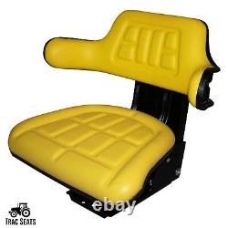 Yellow Tractor Suspension Seat Fits John Deere 2530 2550 2555 2630 2640