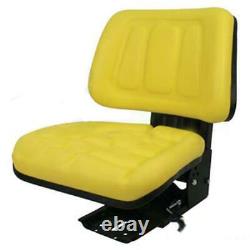 Yellow Tractor Suspension Seat Fits John Deere 5200 5210 5300 5310 5400 5410